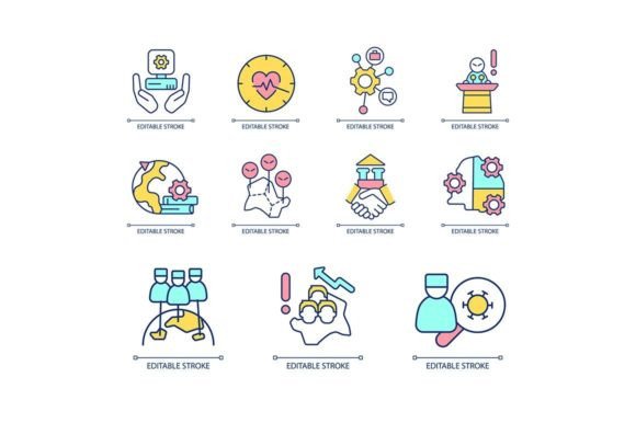 Download International Cooperation RGB Color Icon - Cooperation Collection