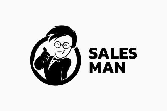 Download Salesman Businessman Mascot Logo - Business Collection
