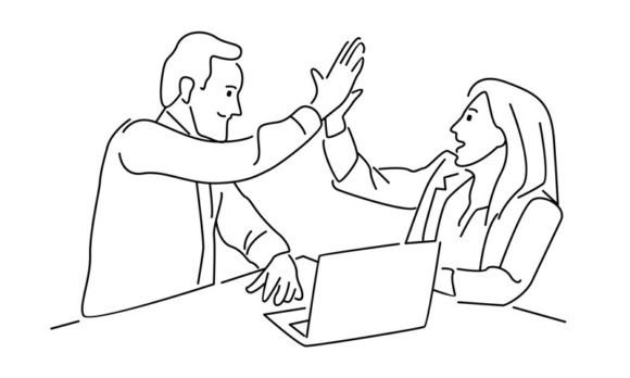 Download Businessman and Businesswoman Discussion - Premium Bundle