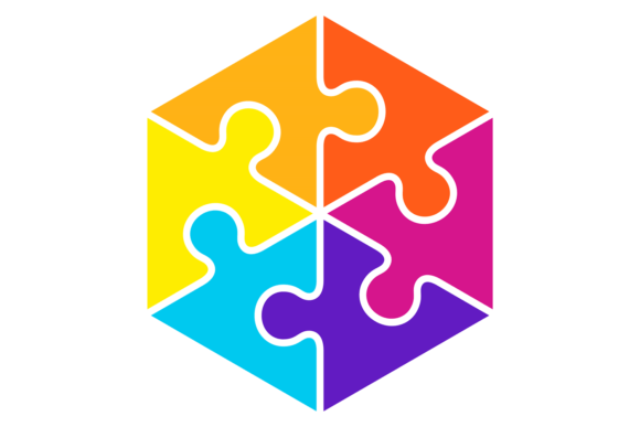 Download Six Puzzle Pieces Together. Connection S - Connect Collection