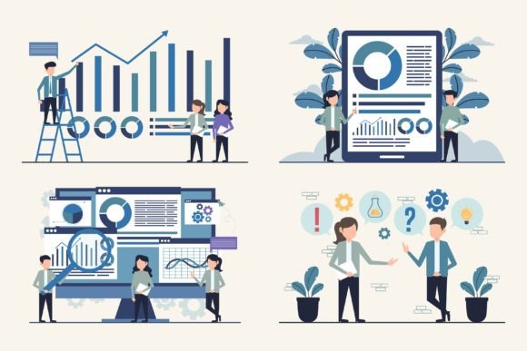 Download Business Teamwork and Data Analysis Set - Business Collection