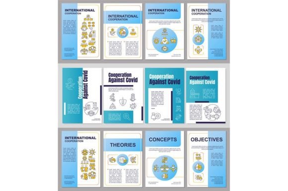 Download Global Cooperation Brochure Template Set - Cooperation Collection